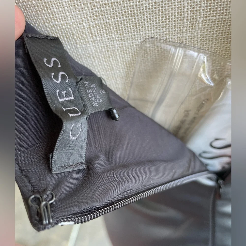 Guess Women's Justine Faux-Leather Bodycon Dress - Jet Black - Picture 5 of 16